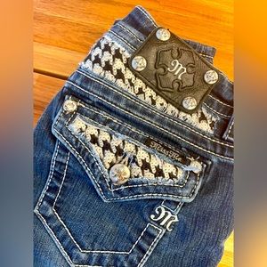 Miss Me Houndstooth Skinny